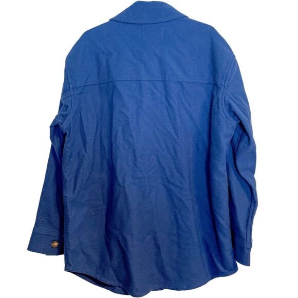 Everlane The Oversized Shirt Jacket Deep Blue M - Picture 5 of 9